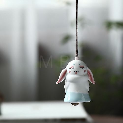 Porcelain Rabbit Hanging Ornaments PW-WG56542-01-1
