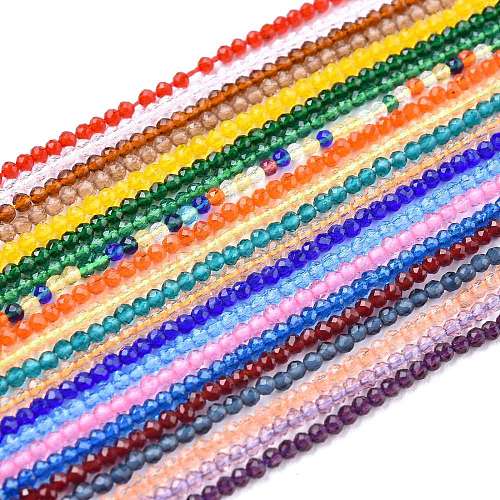 Glass Beads Strands G-K185-16V-1
