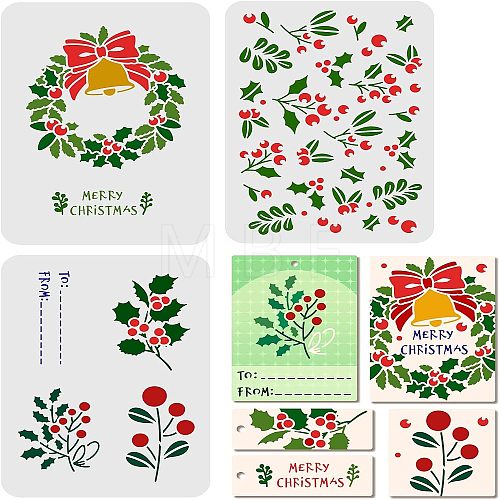 Plastic Drawing Painting Stencils Templates DIY-WH0172-846-1