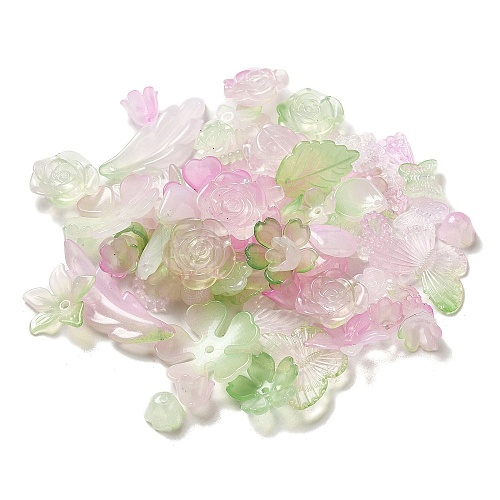 Imitation Jelly Acrylic Beads OACR-H039-02E-1