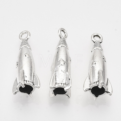 Tibetan Style Alloy Pendants TIBEP-T009-37AS-RS-1