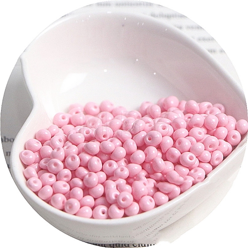 Macaron Baking Paint Glass Seed Beads PW-WGB8861-17-1