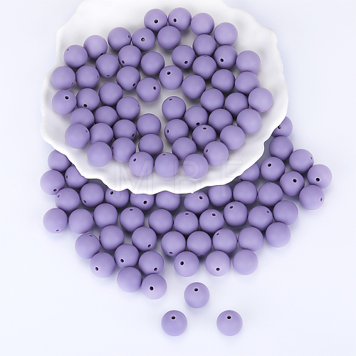 Round Silicone Focal Beads SI-JX0046A-42-1