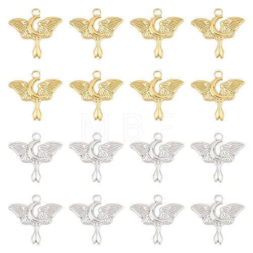 Unicraftale 12Pcs 2 Colors Ion Plating(IP) 304 Stainless Steel Pendants STAS-UN0045-04-1