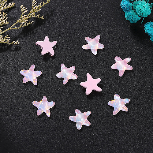 Starfish Glass Cabochons PW-WG37A61-01-1