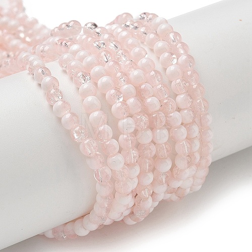 Crackle Glass Beads Strands GLAA-U001-4mm-12-1