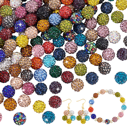 Pave Disco Ball Beads RB-PH0008-21-1
