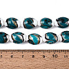 Handmade Gold Sand Lampwork Beads Strands LAMP-Q041-09B-4