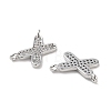 Brass Micro Pave Cubic Zirconia Charms KK-B102-07P-2