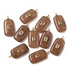 Dyed Natural White Jade Pendants G-H328-03G-A07-1