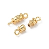 Brass Screw Clasps KK-Z136-44A-G-2