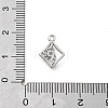 Brass Micro Pave Cubic Zirconia Pendants KK-H511-01P-03-3