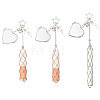 Stainless Steel Portable Lipstick Pouch Pendant Decorations HJEW-FS00105-2