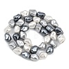 Electroplated Shell Pearl Beads Strands BSHE-H113-05F-2