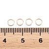Brass Closed Jump Rings KK-D257-01RG-08-3