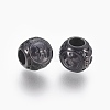 316 Surgical Stainless Steel European Beads STAS-F195-128B-11-2