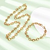 304 Stainless Steel Oval Link Chain Necklaces & Bracelets Sets for Women SJEW-F228-01G-1