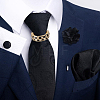 Alloy Pave Black Cubic Zirconia Men's Tie Clips FIND-WH20043-070G-6