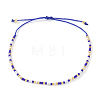 Glass Seed Bead Braided Bead Bracelets XN3042-10-1