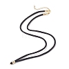 3Pcs 3 Colors 3MM Nylon Braided Cord Necklace Making AJEW-JB01470-3