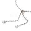 304 Stainless Steel Cable Chain Slider Bracelet Making BJEW-JB12959-01-4