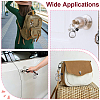 2Pcs 2 Styles 304 Stainless Steel & Glass & Alloy Enamel & 201 Stainless Steel Locket Pendant Keychains KEYC-DR00025-5