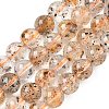 Natural Herkimer Diamond Beads Strands G-Z115-C03-6mm-3