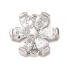 Brass & Rhinestone Connector Charms RB-CBAFDDC-01P-1