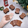 40Pcs 4 Style Dyed Rectangle Wood Pendants WOOD-PH0001-53-6