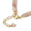 Natural Pearl & Pink Aventurine Beaded Bracelets BJEW-C051-40G-3