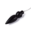 Walnut Wood Bullet Shape Dowsing Pendulums AJEW-Q005-01-2