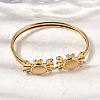 304 Stainless Steel Cat Eye Cuff Bangles BJEW-L719-02B-G-2
