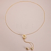 Elegant Hollow Flower Y-Shaped Chain Pendant Lariat Necklaces for Autumn/Winter RX2303-1-3