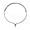 Adjustable Waxed Polyester Cord Necklace Making AJEW-JB01308-01-1