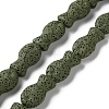 Fish Dyed Natural Lava Rock Beads Strands G-O126-01A-03-1