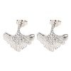 Brass Micro Pave Clear Cubic Zirconia Stud Earrings EJEW-D351-10P-2