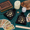 2Pcs Moon Printed Velvet Drawstring Storage Bags for Tarot Card ABAG-CN0001-79B-3