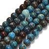 Natural Chrysocolla Beads Strands G-C289-B02-6mm-2