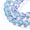 Baking Paint Transparent Glass Beads X1-DGLA-A035-T6mm-A06-4