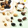 152Pcs 12 Styles Dyed Natural Maple Wood Beads WOOD-FS0002-53-5