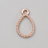 Alloy Open Back Bezel Pendants FIND-WH0152-473T-RG-1