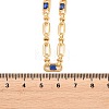 5MM Brass Pave Cubic Zirconia Oval Link Chain Necklaces NJEW-D324-01G-03-2