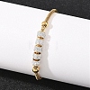 Polymer Clay Rhinestone Beaded Bracelets SA-D001-06G-1
