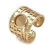 304 Stainless Steel Cuff Ring Components SA-CBA37BC-15A-G-1