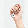 304 Stainless Steel Triangle with Eye of Ra Pendant Necklaces WG6AD07-01-1