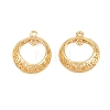 Brass Filigree Circle Connector Charms KK-CBA866A-04G-1