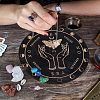 DIY Moth Pattern Pendulum Board Dowsing Divination Making Kit DIY-CN0002-39-7
