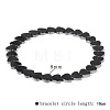 Synthetic Non-magnetic Hematite Beads Stretch Bracelets for Men RL7655-19-1