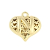 Hollow Brass Pendants for Valentine's Day KK-M289-03N-G-1