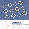40Pcs 4 Style  Rack Plating Eco-friendly Brass Pendants KK-FH0004-06-4